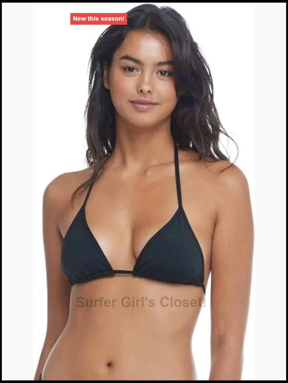 Triangle Slider Bikini Top with Removable Cups